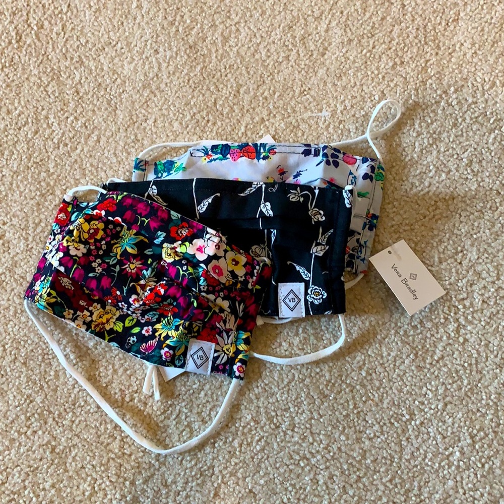 Vera Bradley Masks pack of 3 brand new